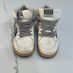 Golden Goose Kids Sneakers in White and Gray